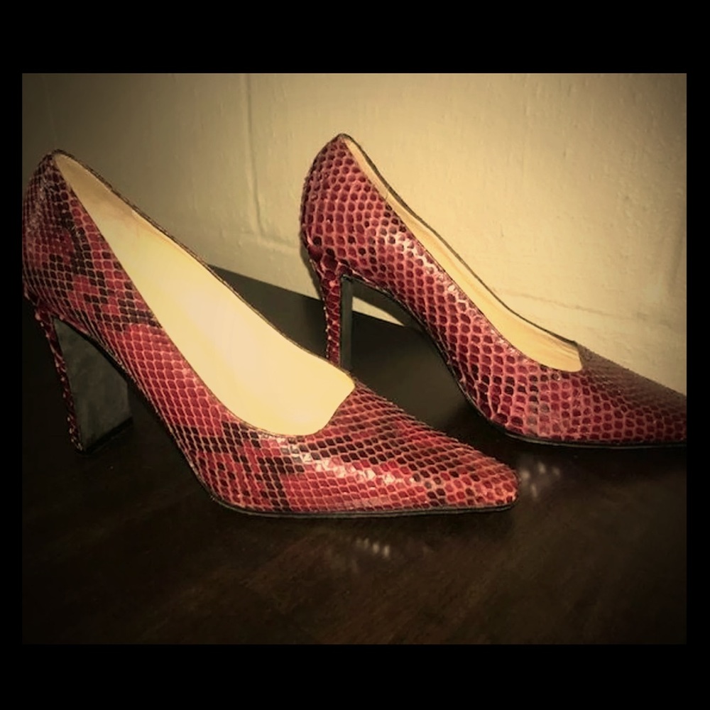 Chanel snakeskin heels - AUTHENTICATED
